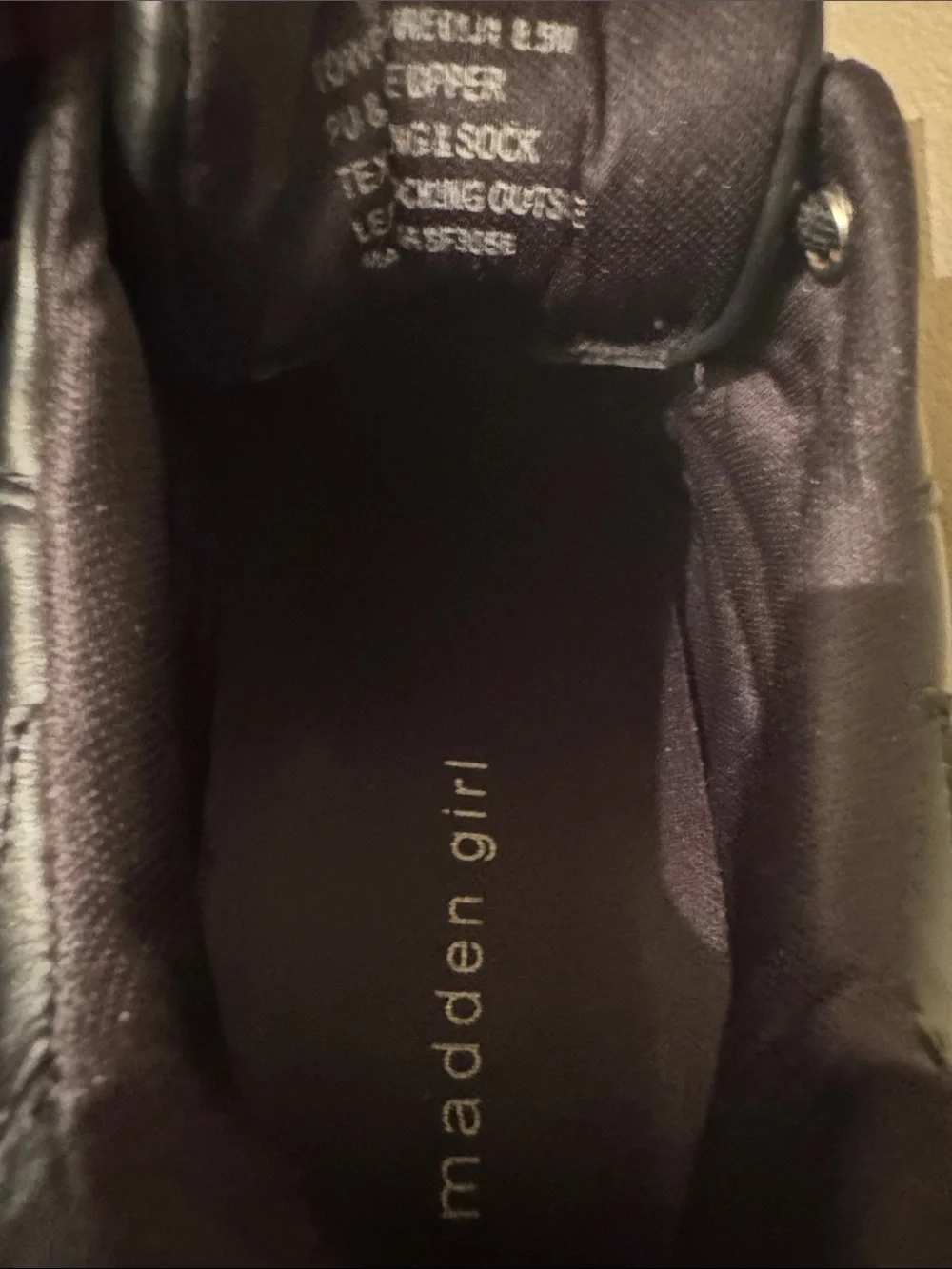 Madden Girl Black Platform Chunky Sneakers (See Imperfection)